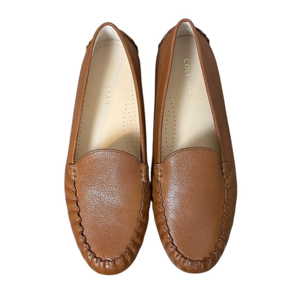Cole Haan Women's Loafers 9.5B  Evelyn Brown Leather Driver Style W13572 Slip On